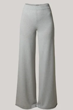 Akeem Cashmere Wide-Leg Pants In Pumice