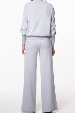 Akeem Cashmere Wide-Leg Pants In Pumice