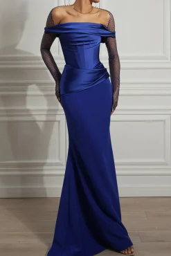 Alexa Royal In Blue Dress