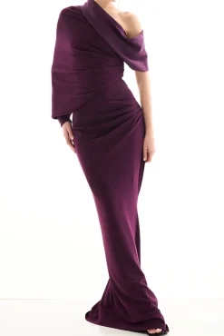 Amara Dress In Plum