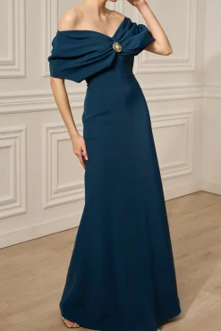 Amelia Dress In Prussian-Blue