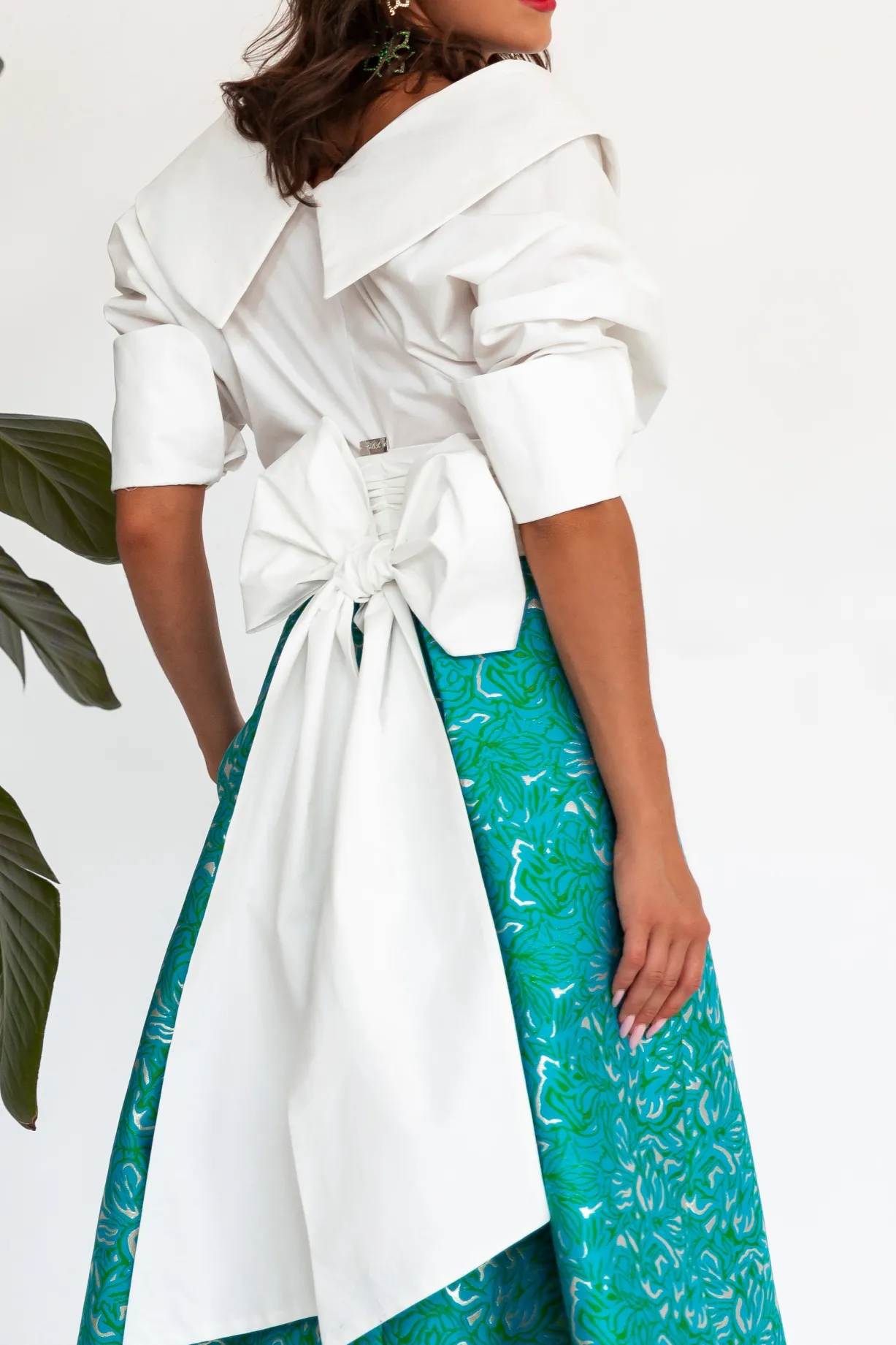 Angelina Cotton Shirt In White