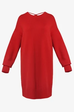 Aniel Open Back Wool and Cashmere-blend Dress