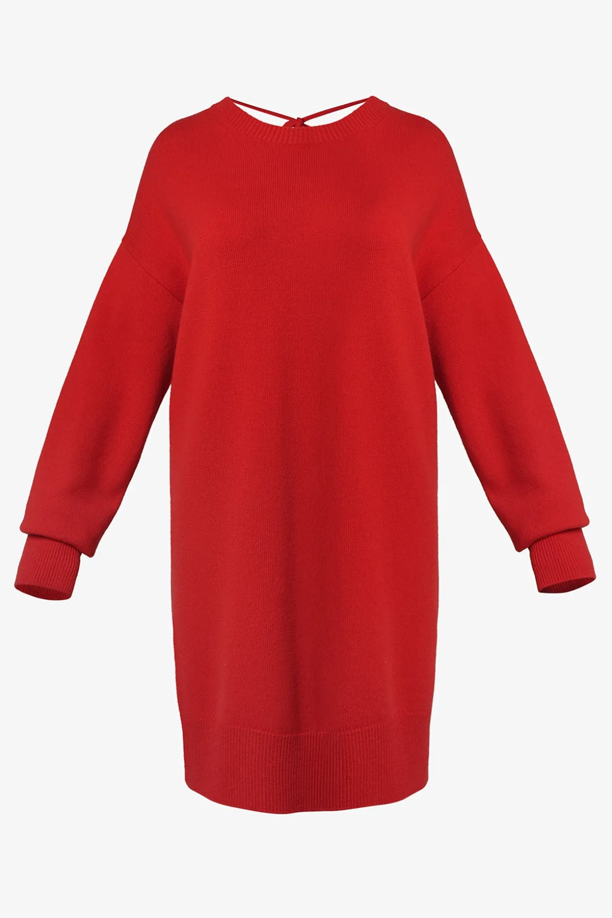 Aniel Open Back Wool and Cashmere-blend Dress