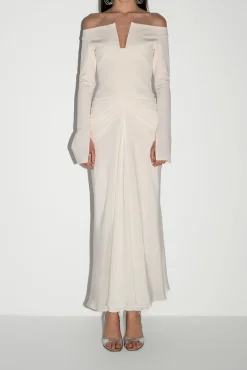 Anita Ankle Length Dress In Off-White