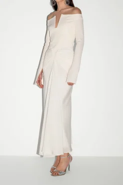 Anita Ankle Length Dress In Off-White