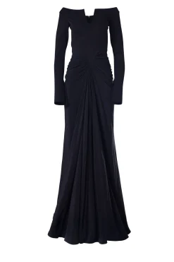 Anita Long Dress In Black