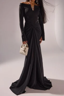 Anita Long Dress In Black
