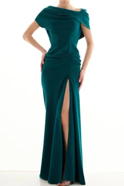Aqusa Long Dress In Emerald
