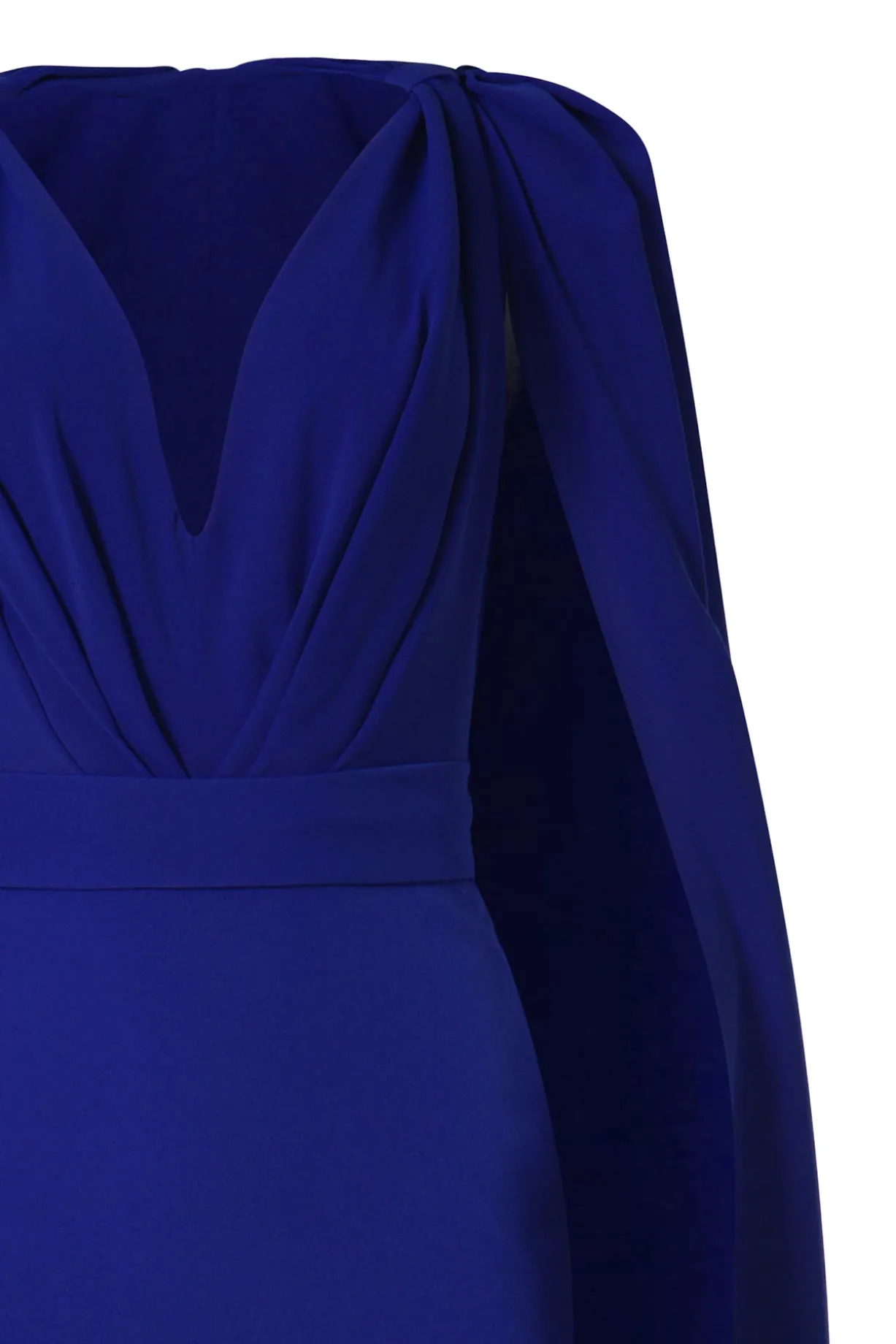 Dalal Cape-Dress In Royal-Blue
