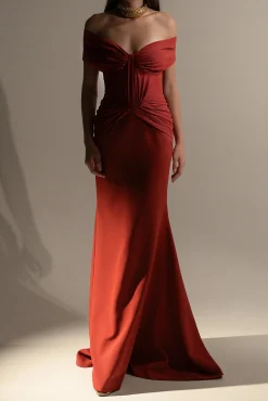 Dalila Dress In Terracotta
