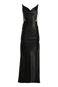 Elaris Dress In Black-Silver