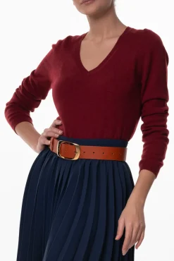 Evangeline V-Neck Cashmere Sweater