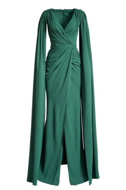 Evelyn Dress In Dark-Green