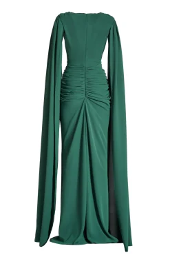 Evelyn Dress In Dark-Green