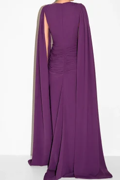 Evelyn Dress In Plum