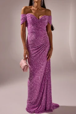 Gaia Dress In Royal-Lilac