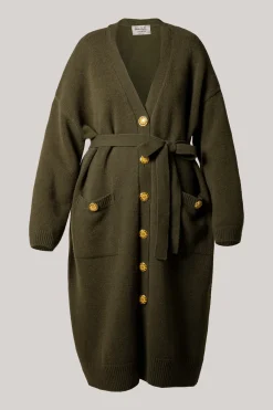 Jair Wool and Cashmere-blend Long Cardigan