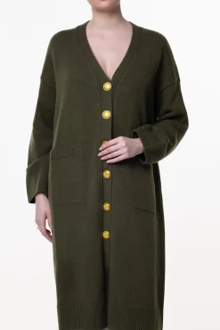 Jair Wool and Cashmere-blend Long Cardigan