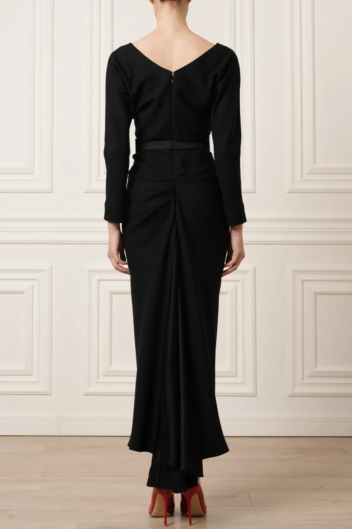 Jessica Midi Dress In Black