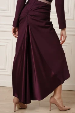 Jessica Midi Dress In Plum