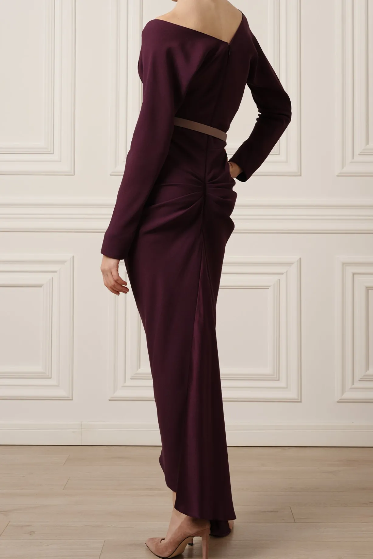 Jessica Midi Dress In Plum