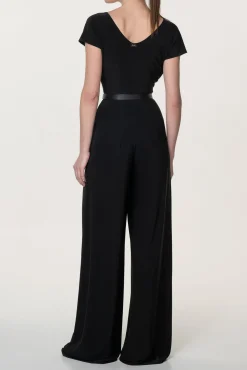 Joan Jersey Jumpsuit In Black