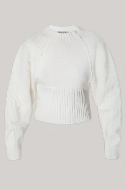 Jophiel Wool and Cashmere-blend Sweater In Bianco