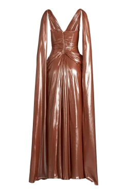 Layla Dress In Copper-Blush