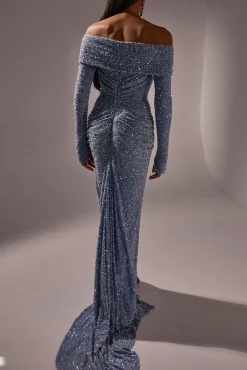 Lorene Dress In Sky-Blue