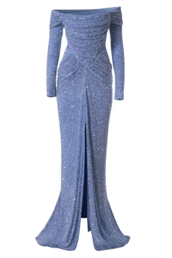 Lorene Dress In Sky-Blue