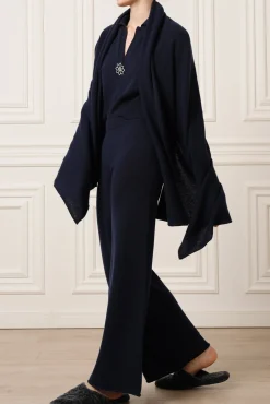 Lux Cashmere Scarf In Neptune