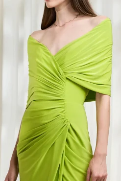 Maia Long Dress In Limette