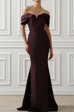 North Long Dress In Merlot
