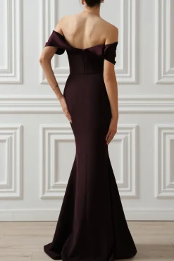 North Long Dress In Merlot