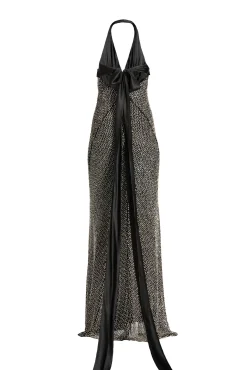 Orea Dress In Black-Silver