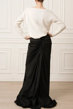 Rania Boat Neck Cashmere Sweater In Luna