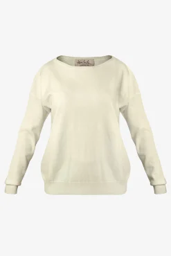 Rania Boat Neck Cashmere Sweater In Luna