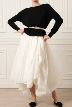 Rania Boat Neck Cashmere Sweater In Embassy