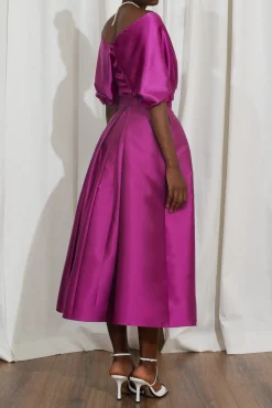 Reese Silk Top In Amethyst