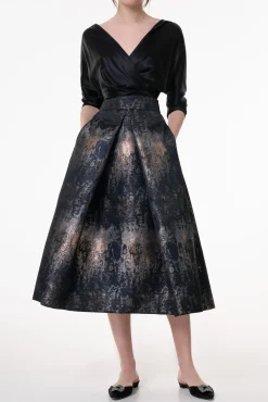 Reese Silk Top In Black