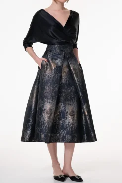 Reese Silk Top In Black