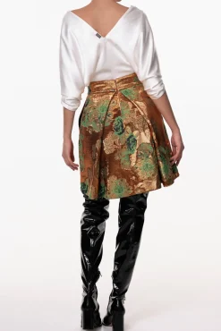 Reese Silk Top In Ivory