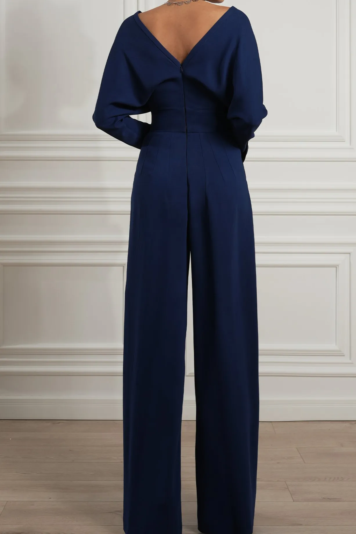 Sofia Midnight Blue Crepe Jumpsuit