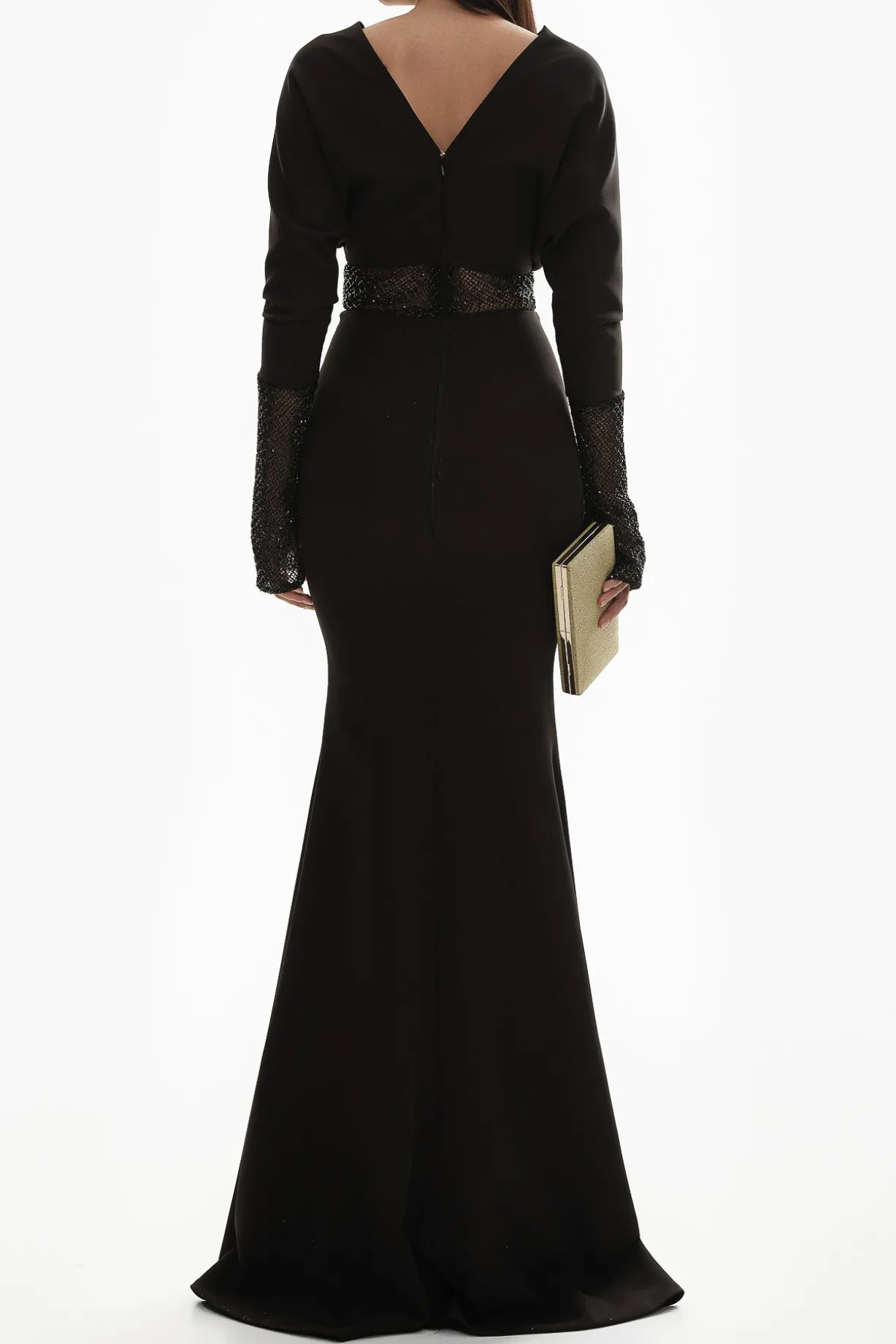 Sofia Sprinkles Embroidery Crepe Dress