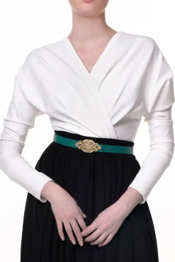 Sofia Stretchy Top In Ivory