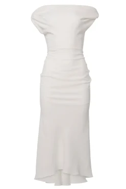 Sylvie Midi Dress In Off-White