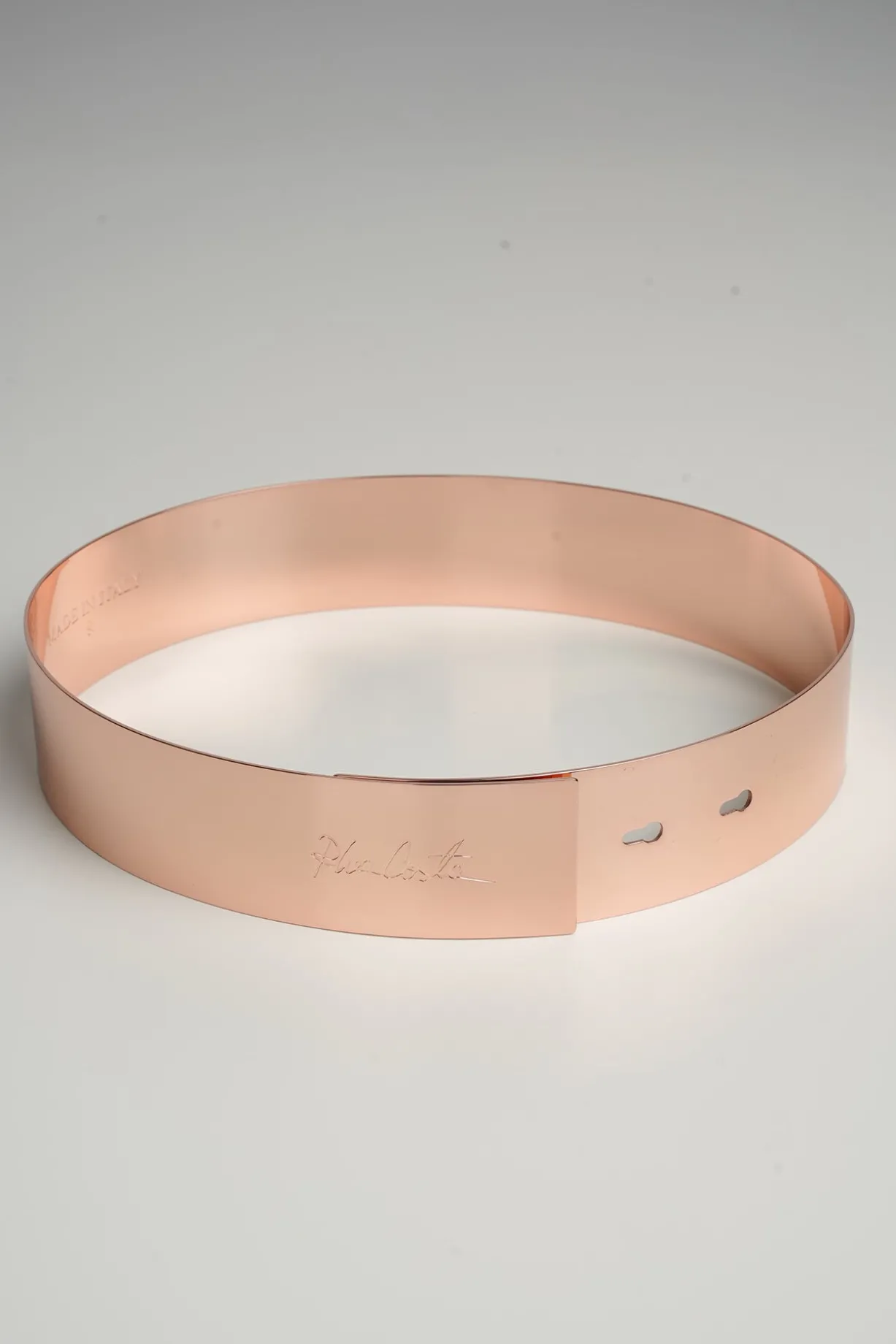 Xenis Full Metal Belt In Rose Gold-Plated