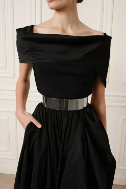 Xenis Full Metal Belt In Silver-tone