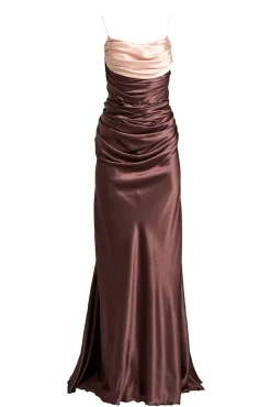 Zahra Dress In huckleberry-Blush